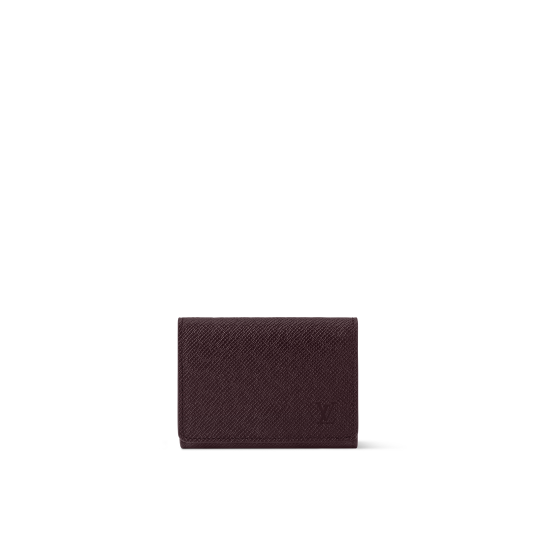 Envelope Business Card Holder Taiga Leather - Men Small Leather